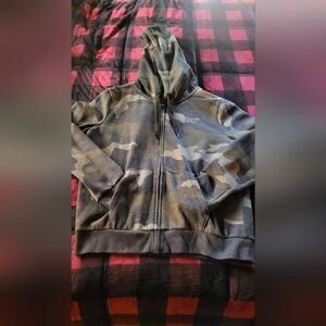 PINK Victoria's Secret Zip Up Hoodie Camo L